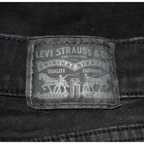 Levi's Ladies Black Classic Bootcut Jeans Size 8 Stretch Casual Western - Picture 6 of 10